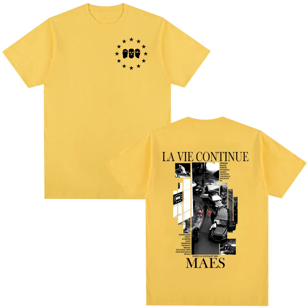 T-shirt Maes – La Vie Continue Edition
