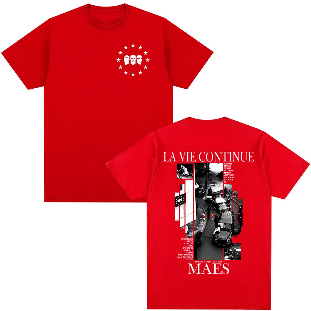 T-shirt Maes – La Vie Continue Edition