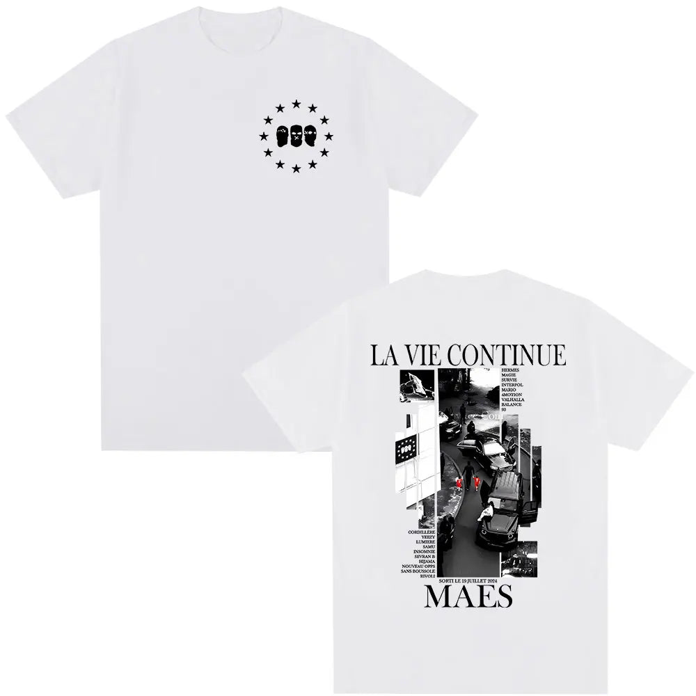 T-shirt Maes – La Vie Continue Edition