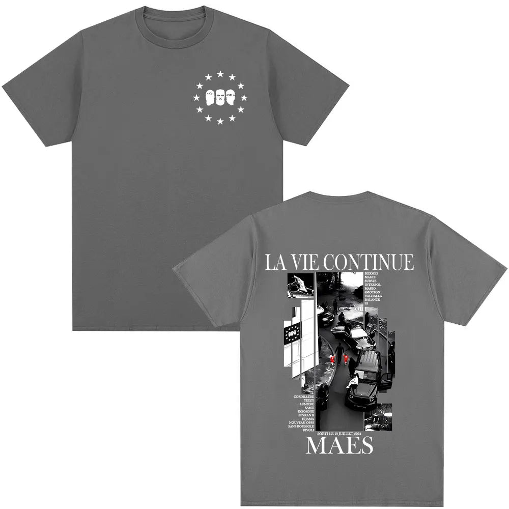 T-shirt Maes – La Vie Continue Edition